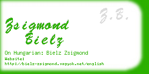 zsigmond bielz business card